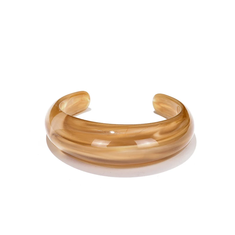 Vintage Böhmischen Harz Manschette Charme Armbänder Armreifen Für Frauen Mode Schmuck Acryl Weit Offene Handgelenk Geometrische Armreif Pulseras – Detail 17