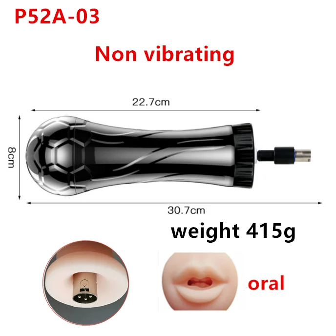 3XLR Sex Machine masturbazione Cup allegati vagina anale sesso orale tazza accessori vibrazione giocattoli del sesso per gli uomini