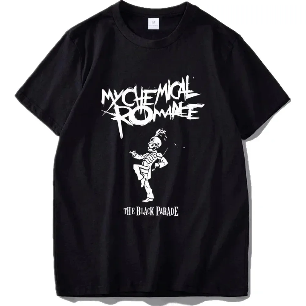 My Chemical Romance Muster T-Shirt Mode T-Shirt Cooles Hip-Hop T-Shirt für Männer und Frauen Sommer Retro Anime Unisex Top – Detail 11
