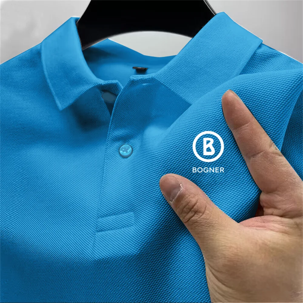 Summer men\'s outdoor sports golf POLO shirt lapel street casual top versatile business high quality quick-drying breathable top