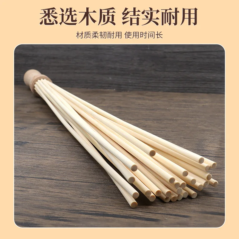 Natural Bamboo Wooden Relaxation Hammer Stick Sticks Fitness Pat Environmental Handle Natural Body Massage Muscle Fatigue