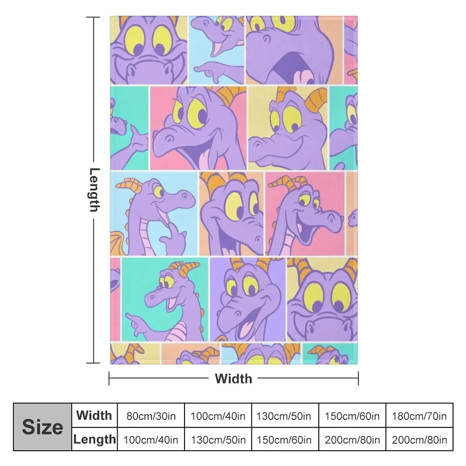 Figment Block pattern Throw Blanket couch cozy soft plush fuzzy picnic outdoor blanket