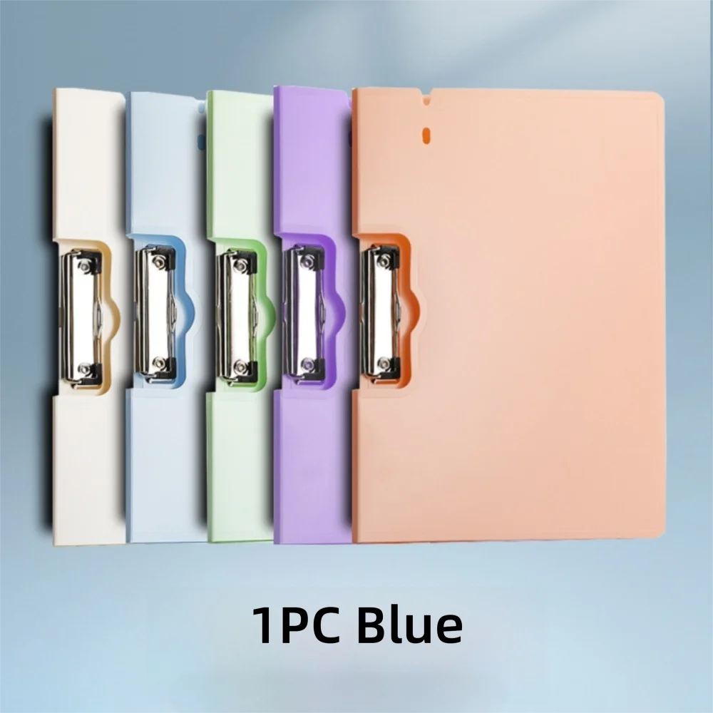 

Durable Large Capacity A4 Folder Multifunctional Clamp Clipboard with Cover Documents Organizer Office Supplies