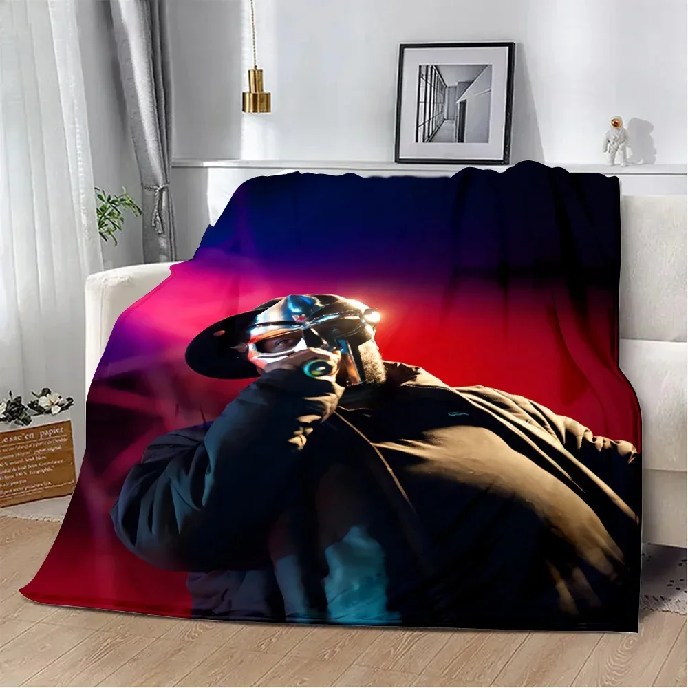 Rapper MF DOOM Hot Singer Printed Blanket Picnic Blankets Warm Blanket Soft and Comfortable Blanket Home Travel Birthday Gift
