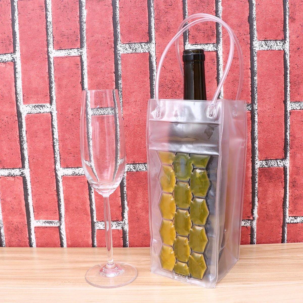 

750 ML Cooler Gel Bag Ice Chiller Bottle Freezer Beverages Carrier Cooling