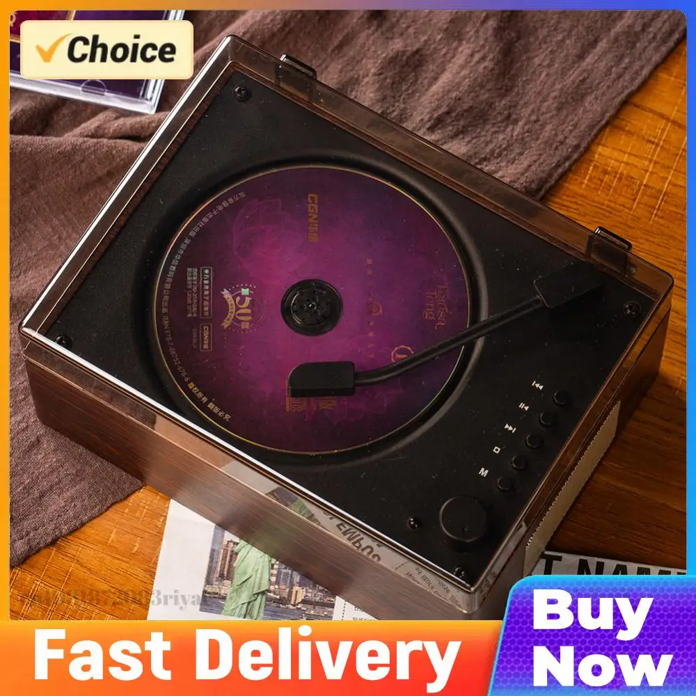 Home Music Player Rechargeable Remote Control Desktop CD Player Bluetooth-Compatible 5.0 Support CD BT USB 3.5mm AUX Home Decor