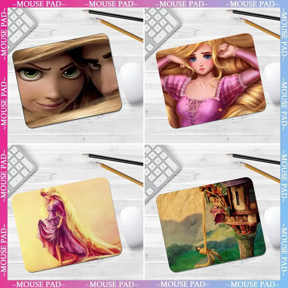 disney Rapunzel Mouse Pad Non-Slip Game esktop Leather Mause Pad Waterproof Anti-Scratch Easy To Clean Mat For Give gifts to dau