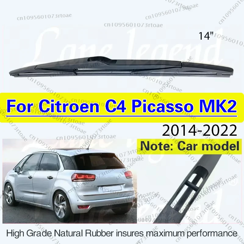 

Wiper 14" Rear Wiper Blade For Citroen C4 Picasso MK2 2014 - 2022 Windshield Windscreen Rear Window Rain Brush Car Accessories