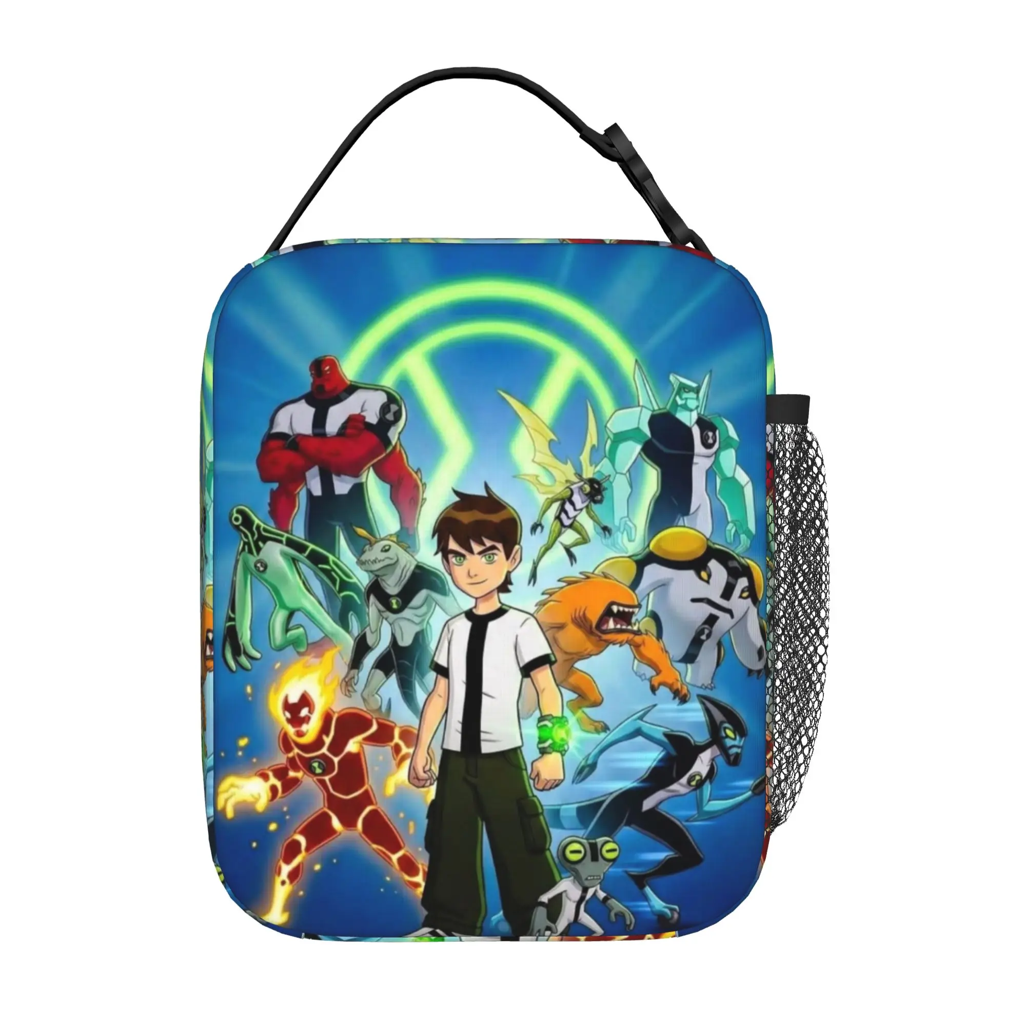 Back to school season Ben 10 Handbag Full Alien Group Art Washable Good Quality Classic Food Storage Lunch Bag