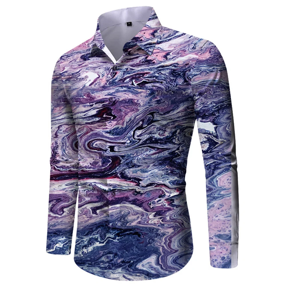 Custom Your Design 3D Shirts For Men Fashion Luxury Long Sleeve Tops Abstract Harajuku Men\'s Shirt Man Clothing Women Clothes