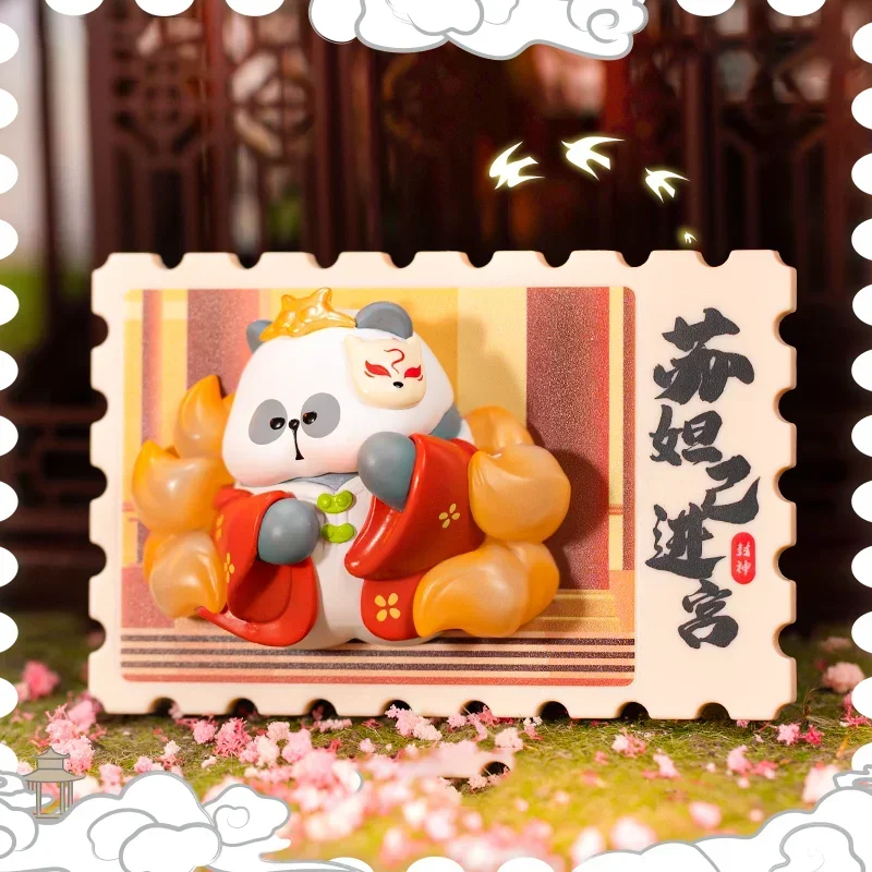 TOYCITY MR.PA Apotheosis Panda Series znaczek pocztowy naklejka na lodówkę pudełko z niespodzianką zabawki Kawaii Anime figurka Caixa Caja