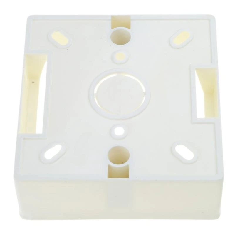 Caja de conexiones de PVC de 86x86, Cassette de montaje en pared para Base de enchufe de interruptor