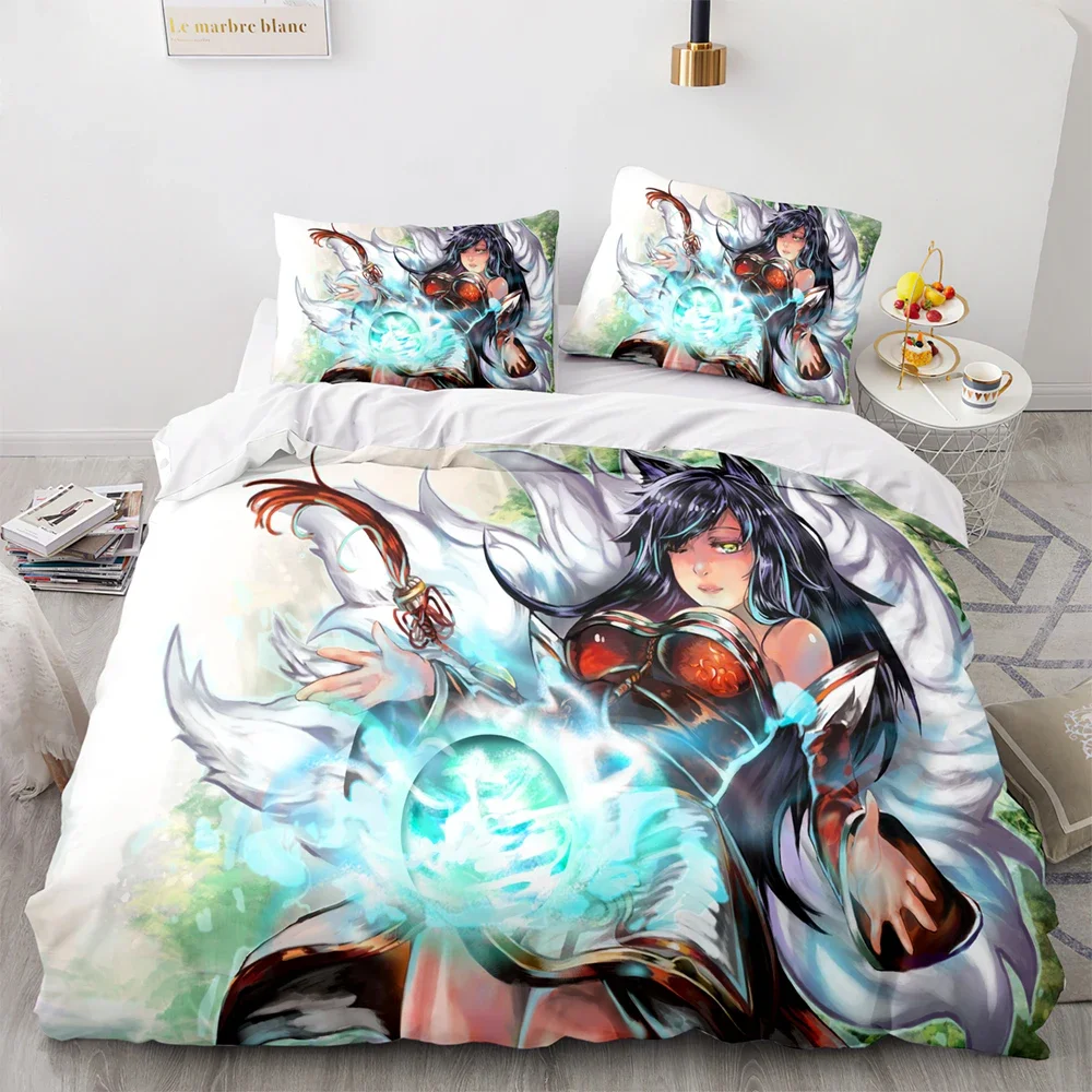 

3D Print League of Heroes Bedding Set Single Twin Full Queen King Size Game Anime Bed Set Aldult Kid Bedroom Duvet cover Sets