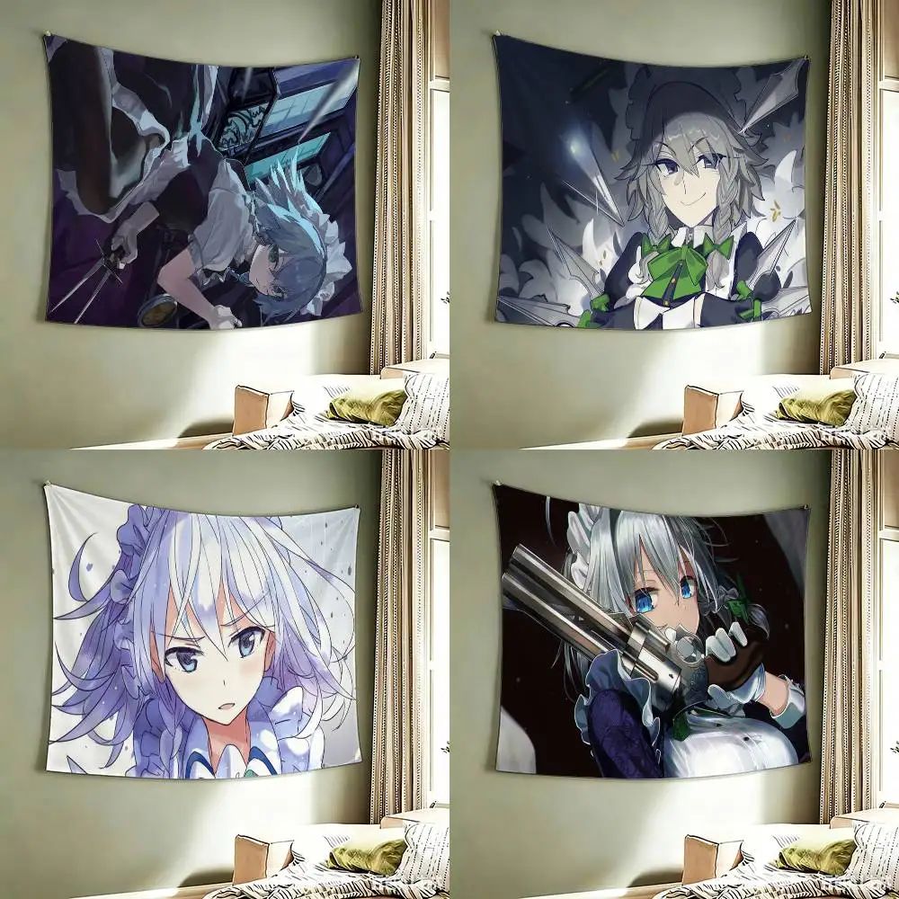 Sakuya Izayoi Touhou Project  flag Best Price Decoration Outdoor Picnic Party