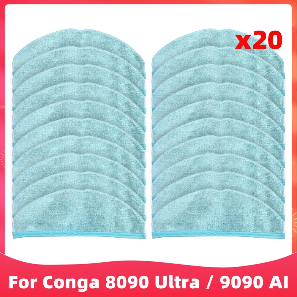 

Compatible For Conga 8090 Ultra / 9090 AI Mop Cloths Rag Pad Robot Vacuum Cleaner Replacement Parts Accessories