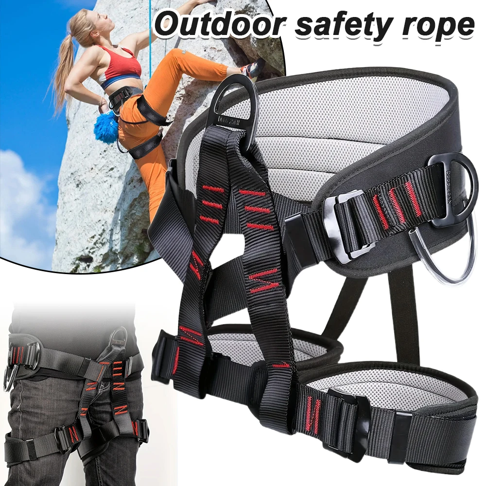 High Altitude Safety Belt Caving Rock Climbing Rappelling Equip for Air-conditioning Installation