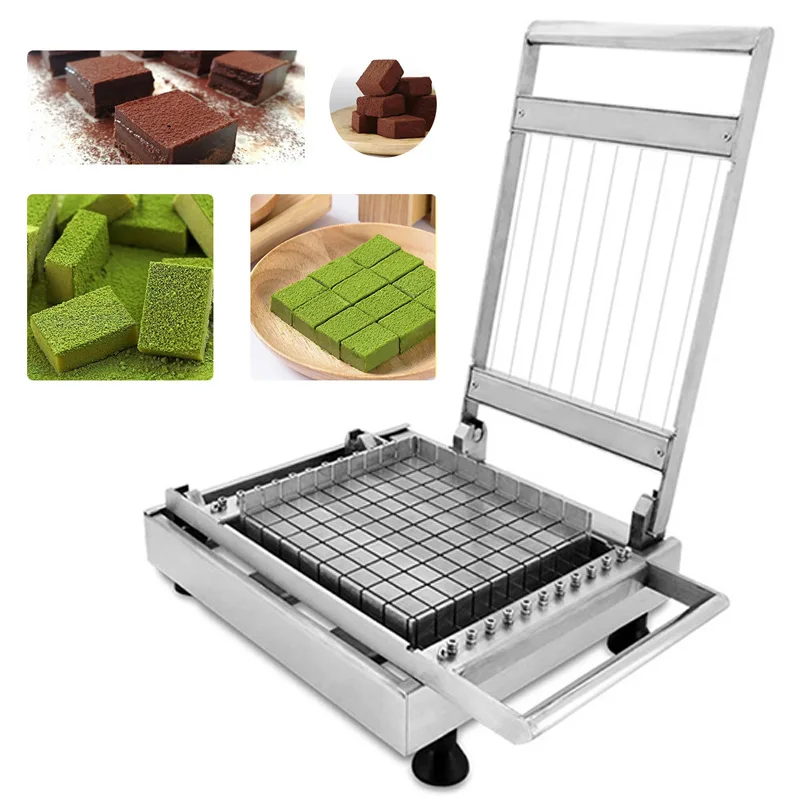 Double blade 304 stainless steel raw chocolate cutting machine Manual slicing and cutting candy chocolate cutting machine