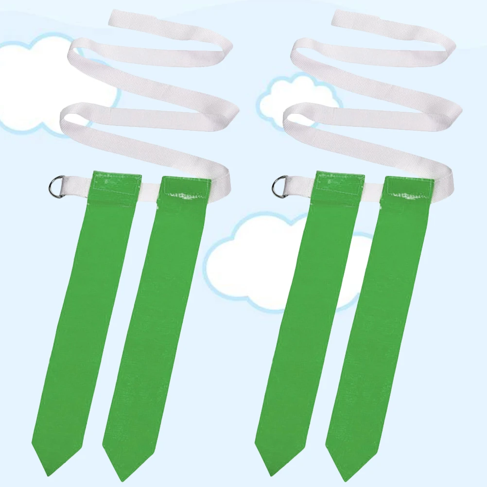 2 قطعة كرة القدم الأمريكية الخصر أعلام حزام نايلون للأطفال التدريب الرياضي أنشطة اللياقة البدنية ألعاب آمنة معدات كرة القدم