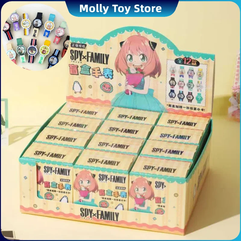 2025 New Spy×Family Anya Watch Blind Box Figure Anime Kawaii Student Watch Surprise Box Birthday Gifts