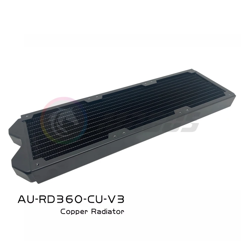 240 360 Copper Computer Water Cooling Radiator, 30mm Think Exhaust Heat Exchanger Dissipation Support 12cm Case Fan