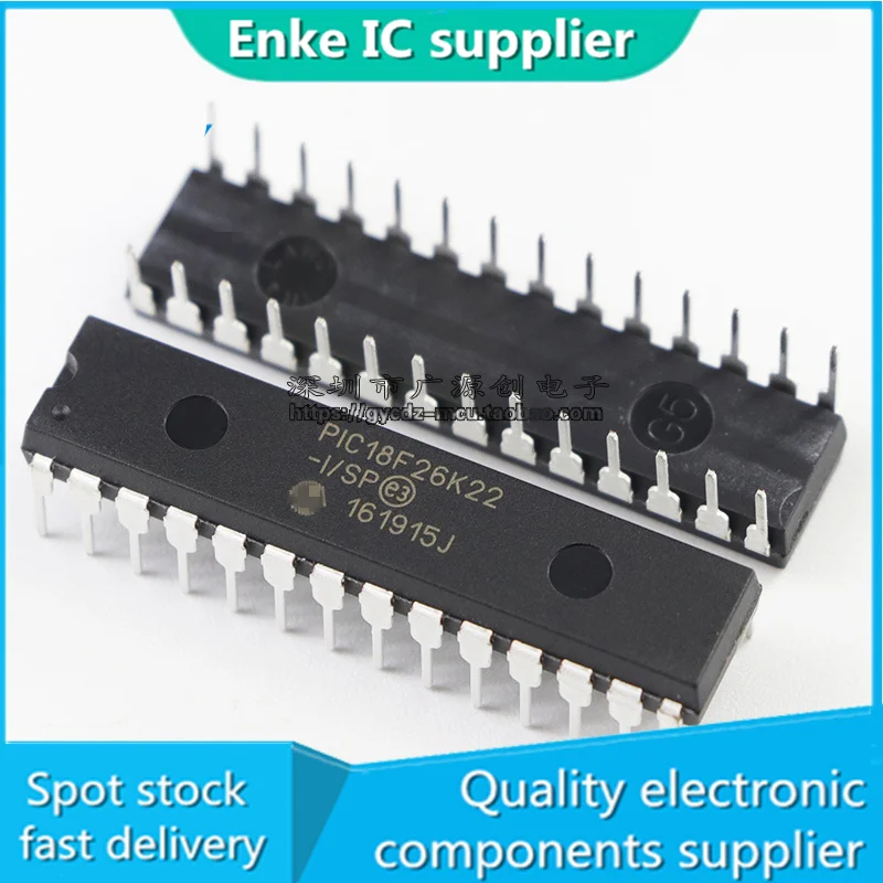 PIC18F26K22-I/SP PIC18F26K22 18F26K22 18F26 DIP28 IC MCU 8BIT 64KB FLASH DIP-28 Quick delivery of spot inventory