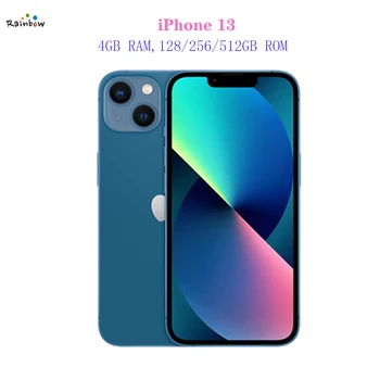 Apple-iPhone 13携帯電話,128GB, 512GB, 5 GB,LTE, NFC, Face ID,iOS,a15バイオニック,ヘキサコア,6.1インチ,12mpおよび12mp 3240mah