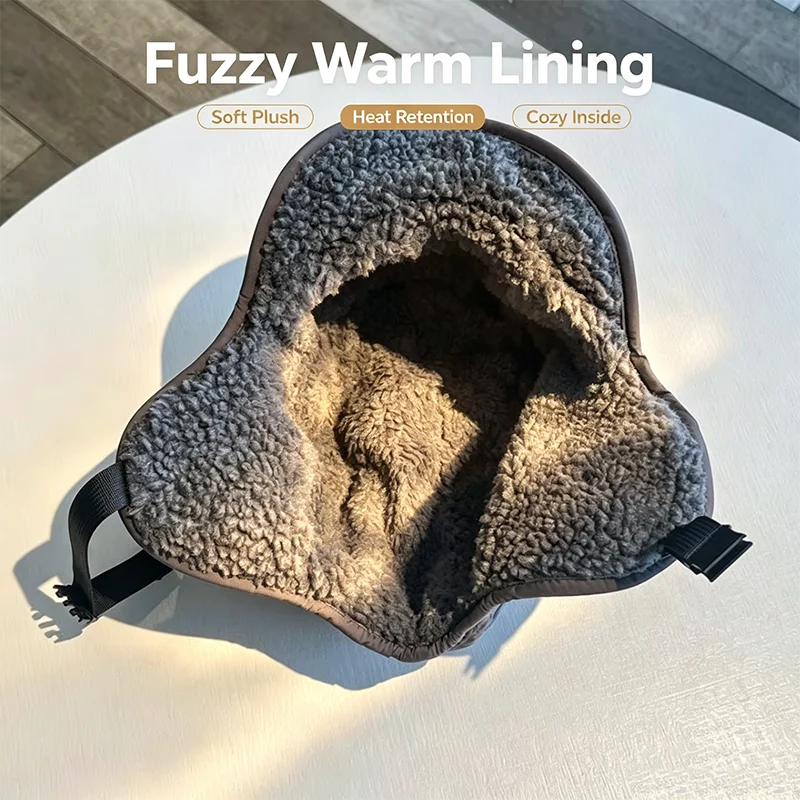 1/2/3PCS Winter Lei Feng Hat Windproof Warm Thickened Ski Hat Velvet Lamb Wool Warm Ear Protection Hat Reversible Wearable