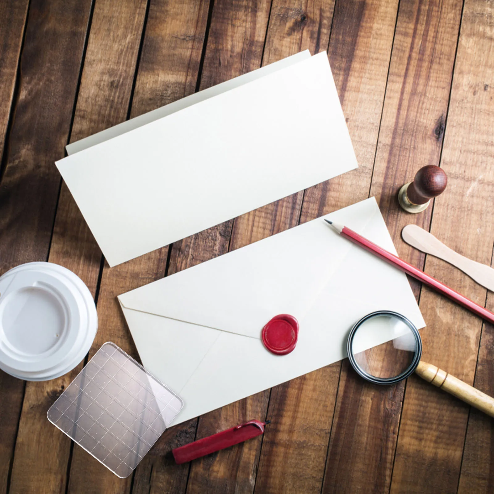 

6pcs Accessories Diy Accessory Acrylic Block Clear Diy Acrylic Block DIY Supply Household Craft Stamping Project Storage