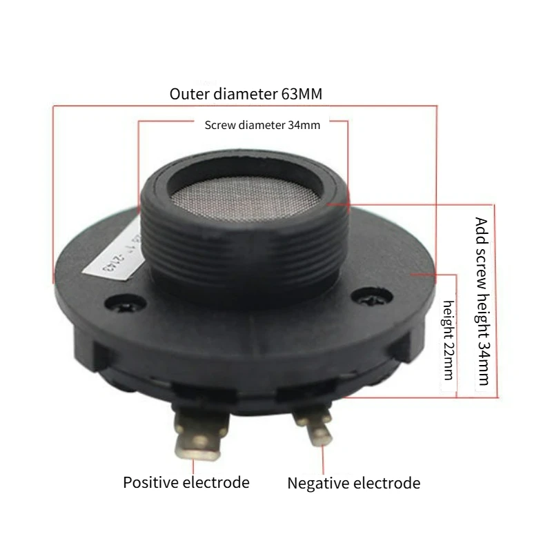SOTAMIA 2pcs 2 Inch Horn Tweeter 8 Ohm 25W Fever High Power Cast Aluminum Speaker Stage Speaker Trolley Loudspeaker