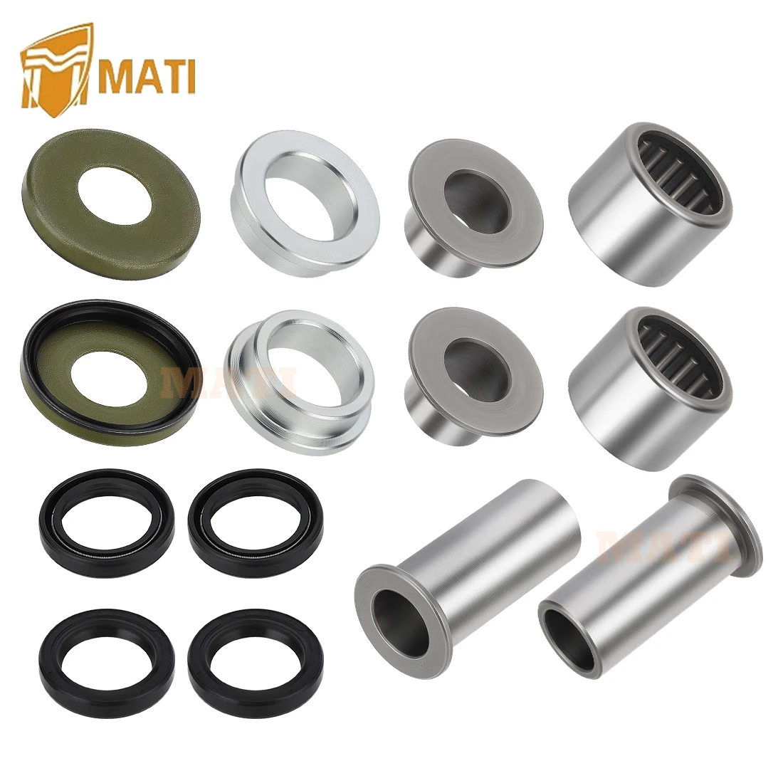 MATI Swing Arm Bearing Seal Rebuild Kit Fit for Suzuki QuadRacer 250 LT250R 1985-1992 QuadRacer 500 LT500R 1987-1990 09263-20041