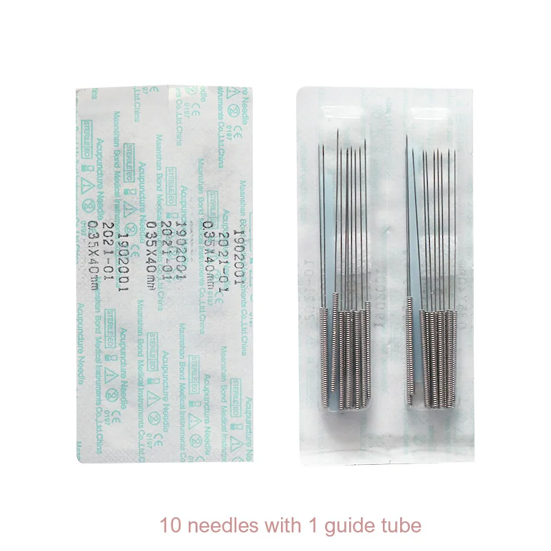 2*500pcs/box acupuncture needle with tube moxibustion disposable sterile acupuncture needles Tube needle Germany tech needle