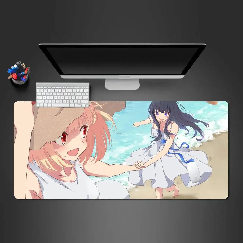 Animated Lycoris Recoil Mousepad Non-slip Suitable For Office Computers Laptops E-sports Game Desk Mats XXL Keyboard