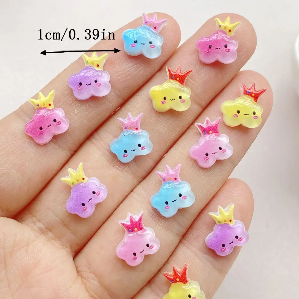 50Pcs Mixed Nail Art Resin Cartoon Cloud Series Charms Rhinestones DIY Craft For Nail 3D Decorations Jewelry