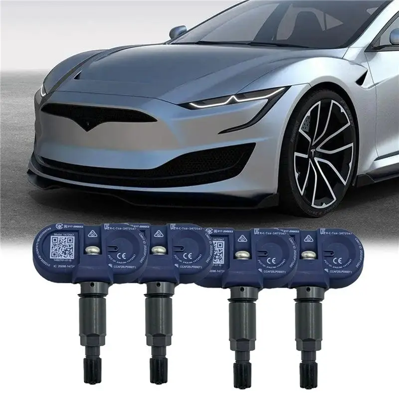 Clear 4Pcs 1490701-01-B TPMS Pressure Sensors For Tesla Model 3 Y X S 2020-2023 Bluetooth Tire Pressure Monitor 1490750-01-A