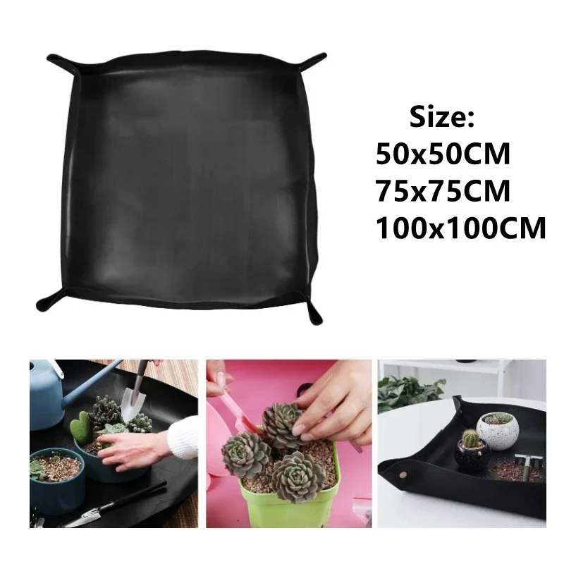Dirty Soil Flower Land Mat Plant Pot Lock Waterproof Anti Foldable Gardening Pad  Reusable Thicken Eco-friendly Basin Cushion
