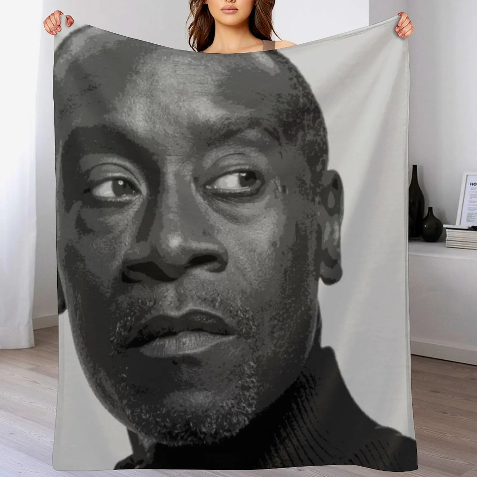 

Don Cheadle Pop Art Portrait Throw Blanket