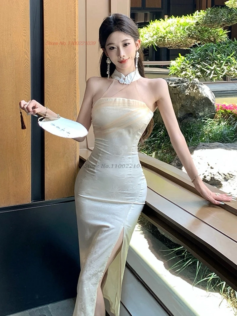 

2026 восточное винтажное платье, улучшенное атласное тиснение, традиционное вечернее платье Cheongsam, ретро платье для банкета, ночного клуба, qipao