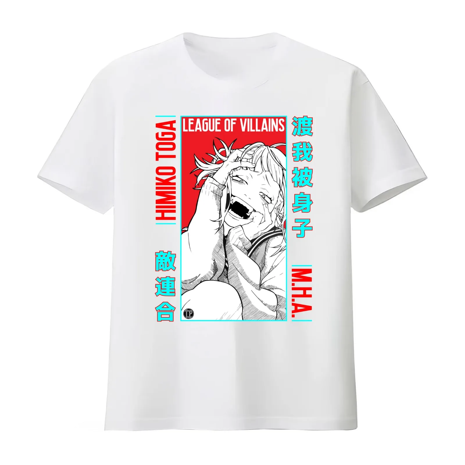 Himiko Toga M.H.A. T-Shirt Summer Casual Cotton Tee Oversized Streetwear Tops Vintage Graphic Print Loose Fit Short Sleeve