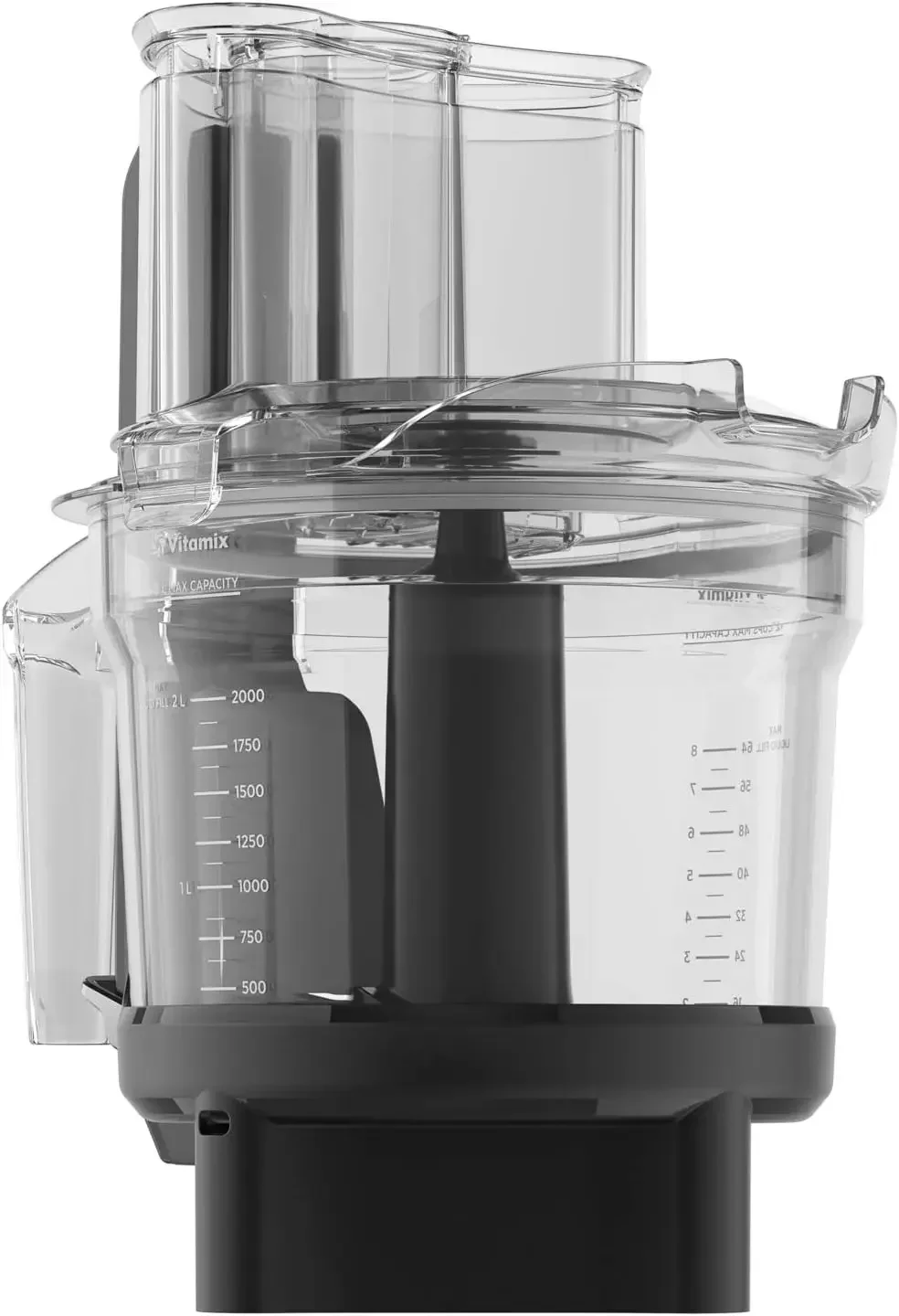 Vitamix 12-Cup Food Processor Attachment with SELF-DETECT™, Compatible with Ascent and Venturist Series, Black