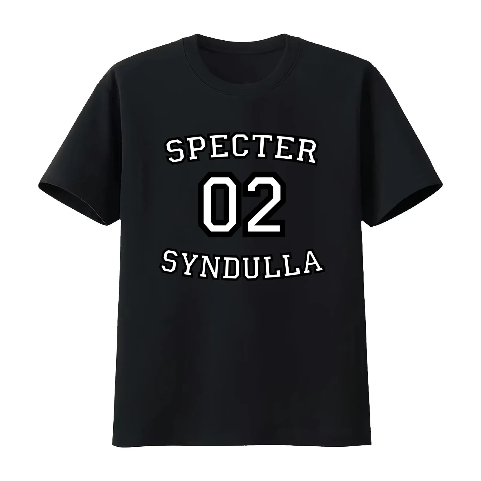 Specter 02 T-Shirt Summer Casual Cotton Tee Oversized Streetwear Tops Vintage Graphic Print Loose Fit Short Sleeve