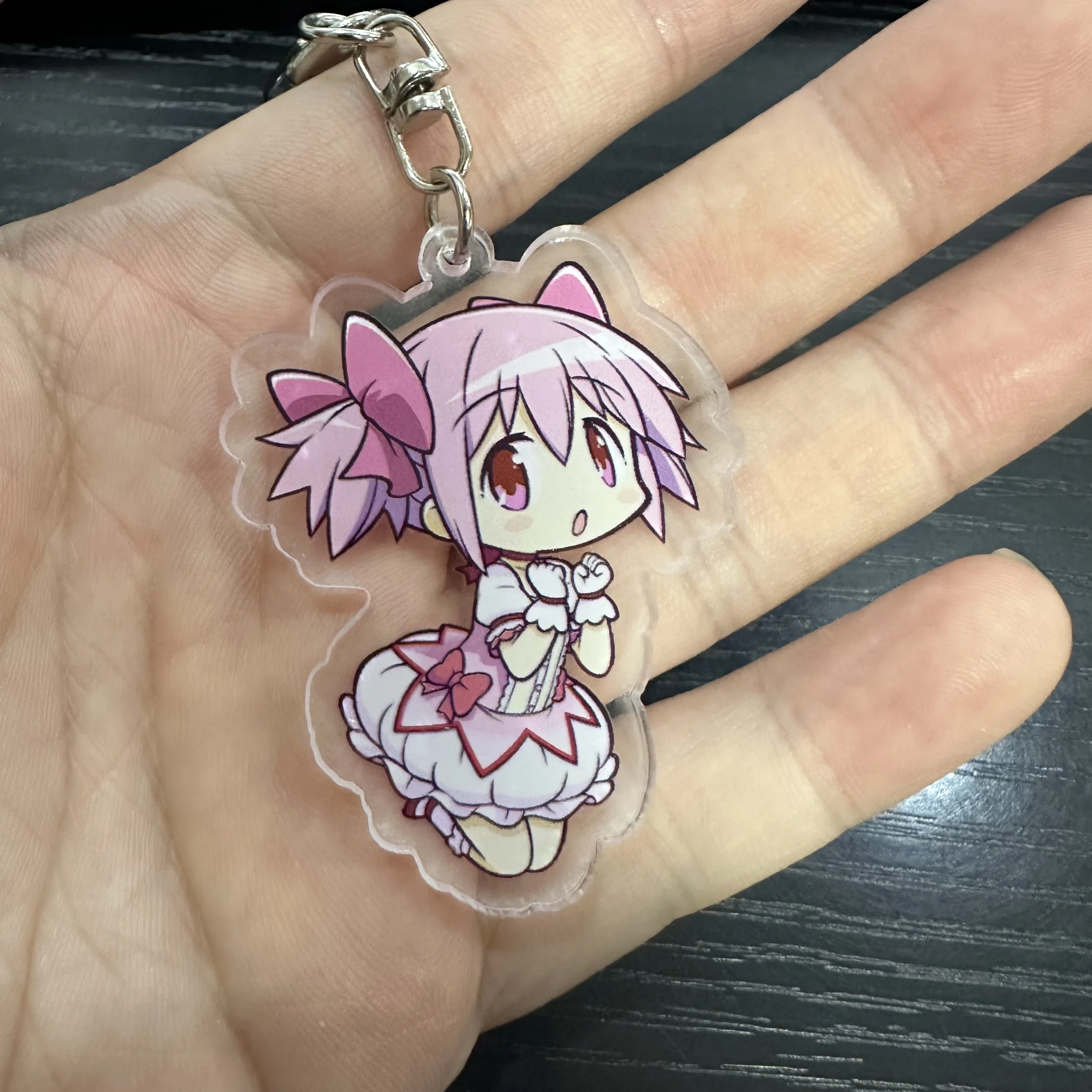 Anime Puella Magi Madoka Magica Figures Kaname Madoka Tomoe Mami Sakura Kyouko Cosplay Acrylic Key Chains Fans Christmas Gifts