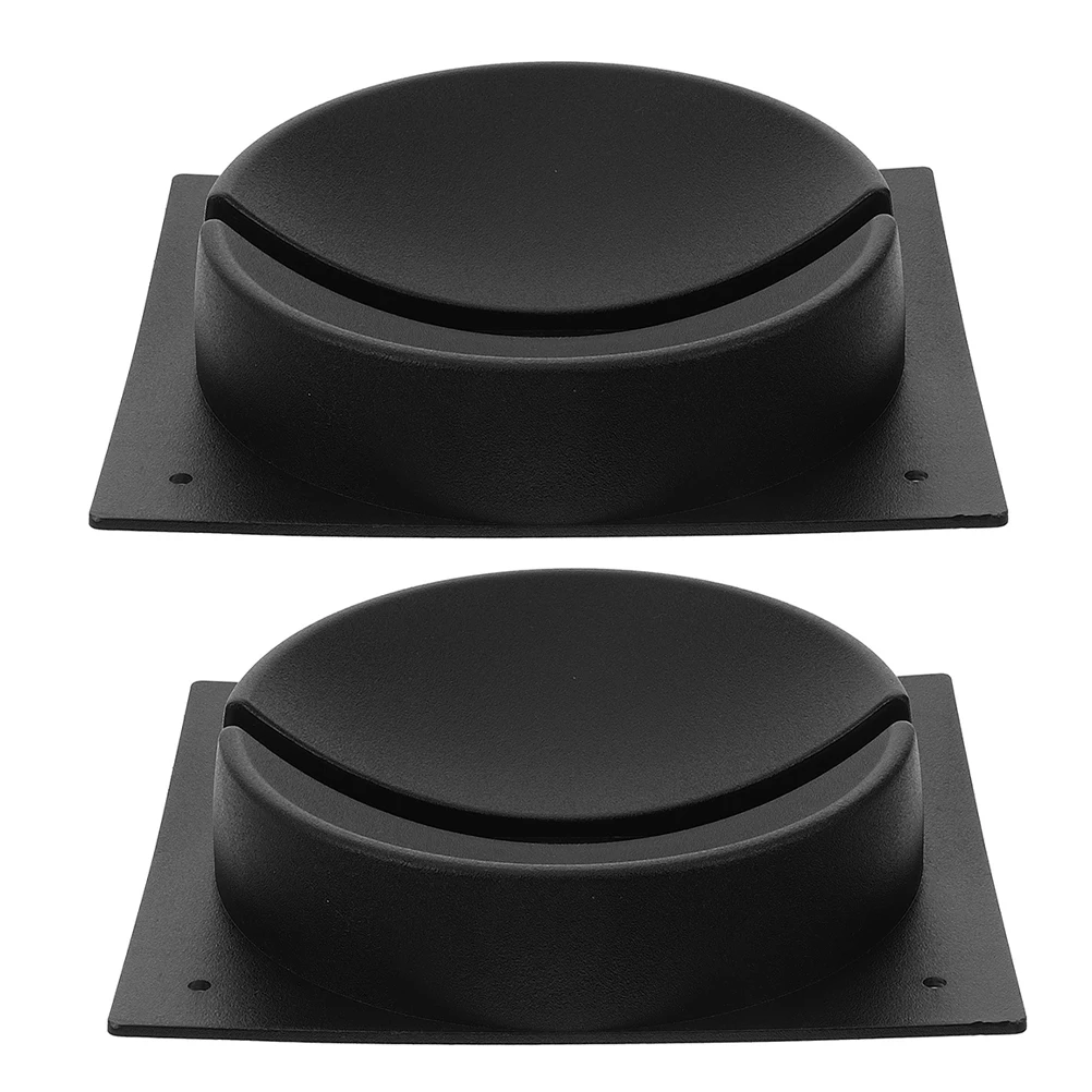 

2pcs Bowling Ball Display Black Sturdy Plastic Holder Storage Rack for Sports Equipment Universal Ball Stand
