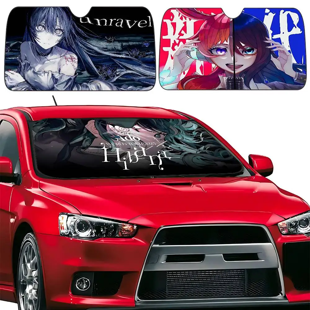 Ado Kyogen X Uta Car SunShade Windshield Funny Sun Shade Foldable UV Ray Sun Visor Protector Sunshade For Front Window