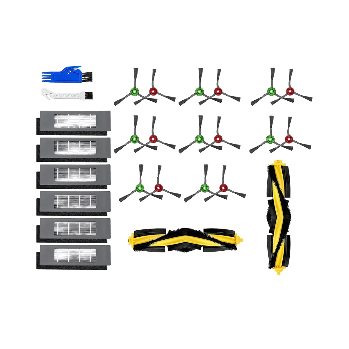 อะไหล่สำหรับ Ecovacs deebot T8 T8 aivi T8สูงสุด920 950 T5 N7 N8โปร N8 + ตัวกรองแปรงหลักด้านข้าง N8โปรพลัส