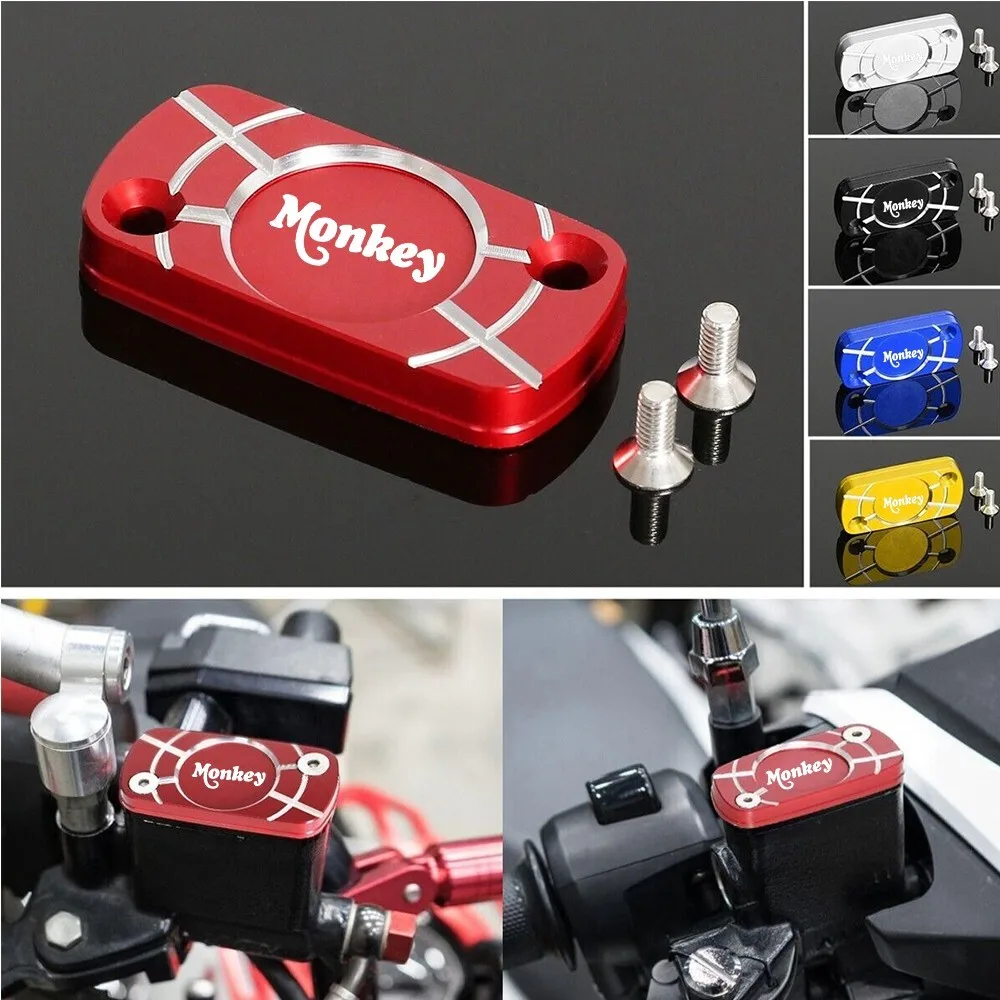 

3D Carving Front Brake Fluid Reservoir Cap Cover For Honda Monkey125 2019-2024 3D Carving Front Brake Fluid Reservoir Cap Cover