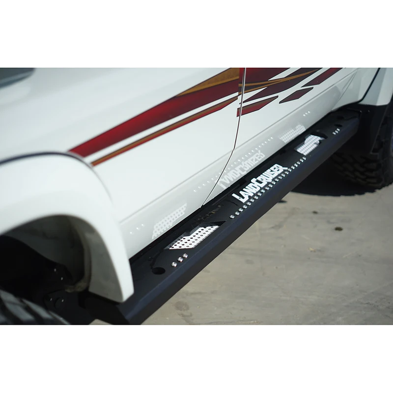 Nerf Bars Running Boards For Toyota Land Cruiser LC76 Sidestep Off-Road Side Steps Exterior Modification Accessories