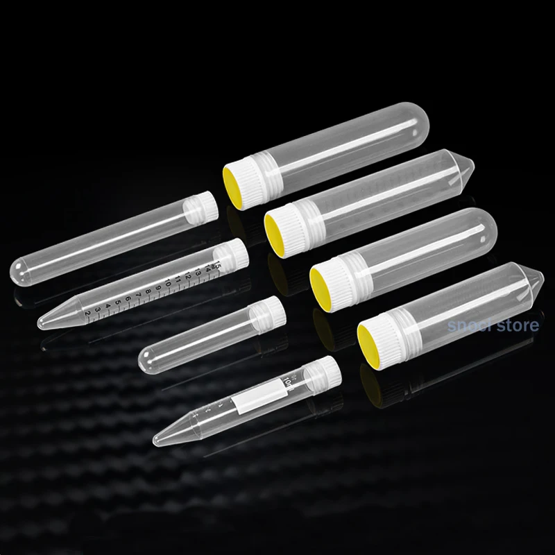 2000rpm high-speed Centrifugal tube10ml 15ml 30ml 50ml 85ml 100ml Polypropylene Centrifuge Tubes, Test Tubes with Screw Caps