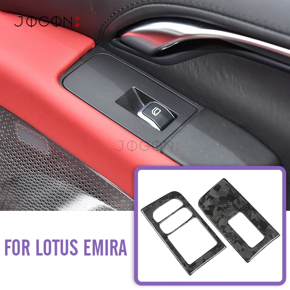 

Real Carbon Fiber Door Window Lift Switch Cover Pair LHD Interior Accessories For Lotus Emira GT4 V6 2023-2025
