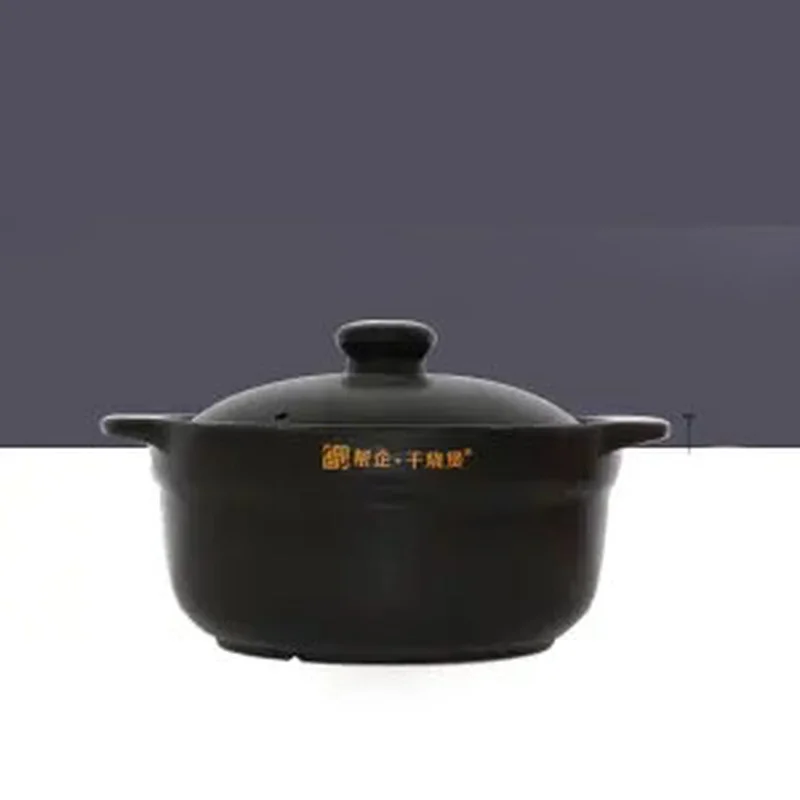 Ceramic Casserole Stew Pot Korean Ceramic Pot  High Temperature Resistant Soup Pot Porridge Pot for Gas