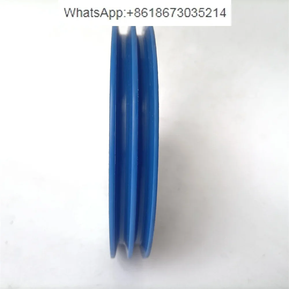 10 PCS  140*20*6200 Elevator Steel Wire Rope Roller Blue 2 Grooves Use   Lift Spare Parts OD140mm W20mm ID20mm Bearing 6204Z